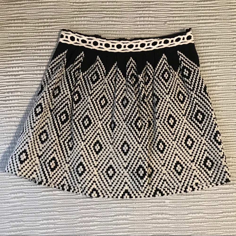 Free People 'Alexus' Op Art Embroidered Skirt